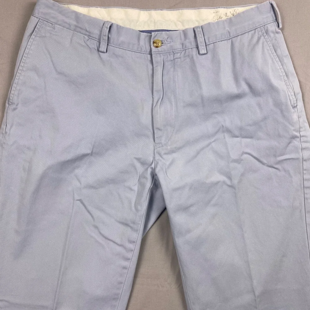 Polo Ralph Lauren Classic Fit Chino Pants Mens 36x34 Light Blue Cotton Casual